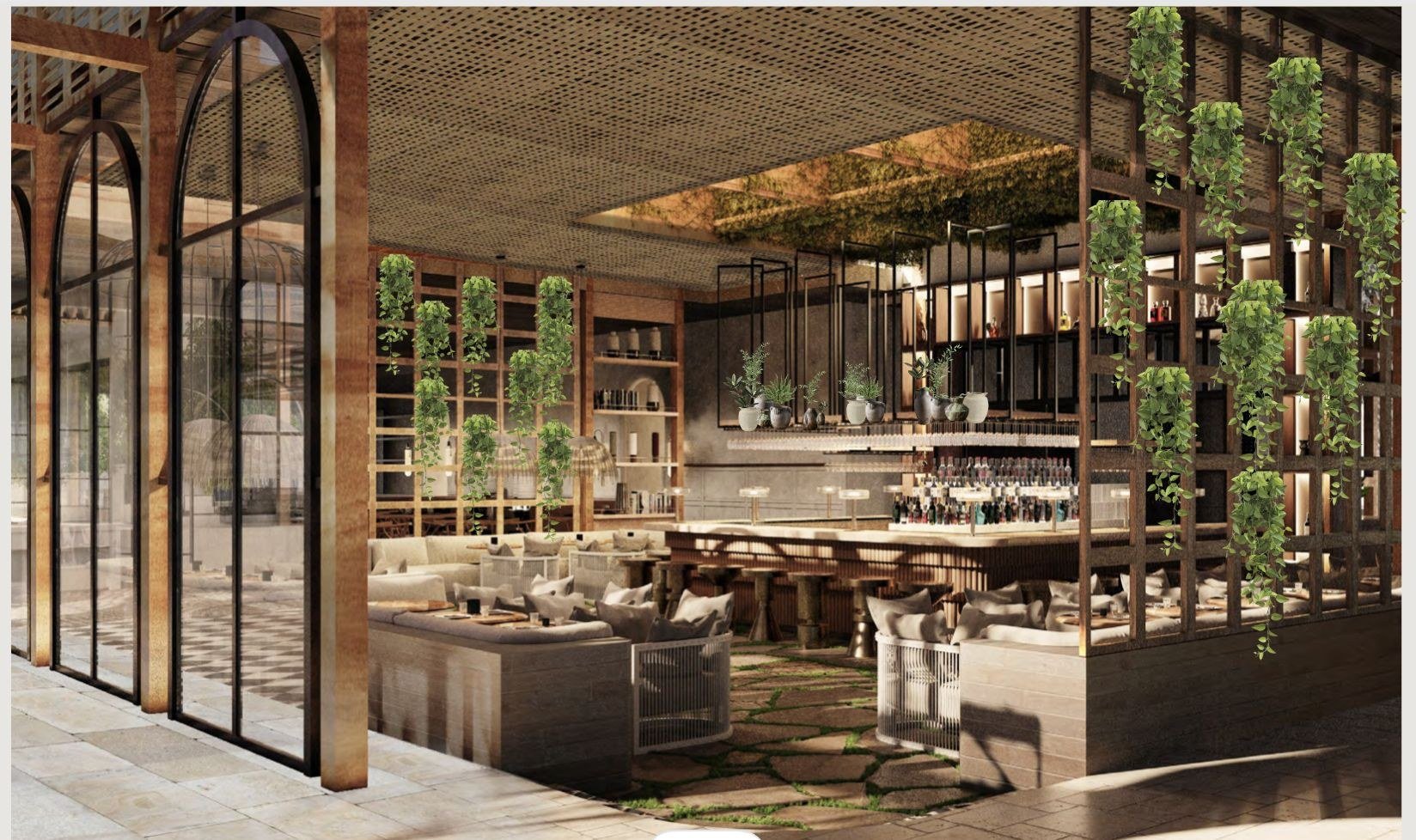 Planted event garden rendering