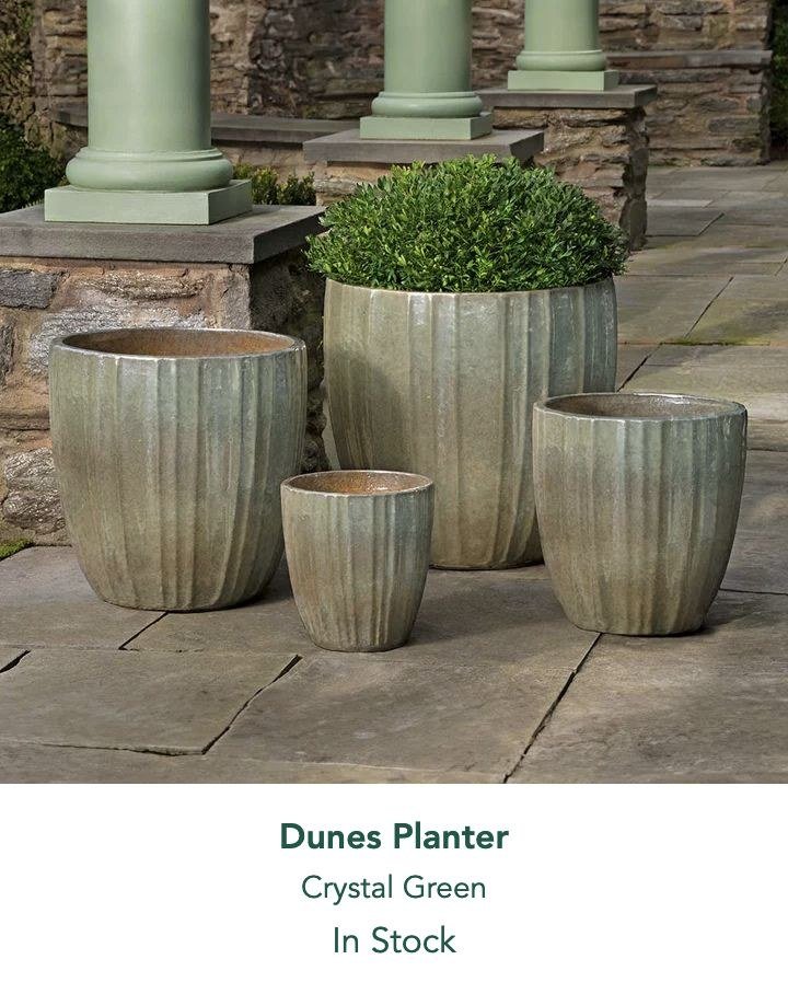 Dunes crystal green planters